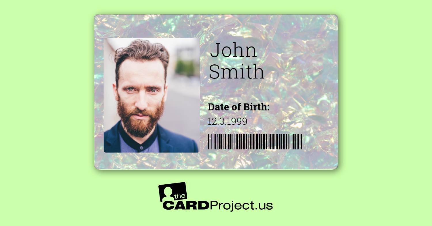 Double Photo ID Card, Design 3 (FRONT)